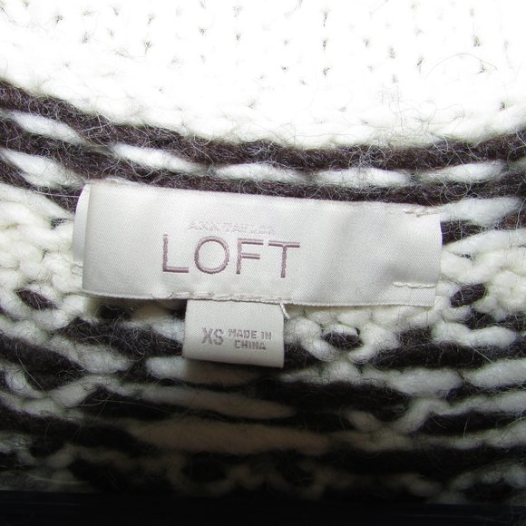 *3 for $25* Loft embellished Fair Isle Wool blend sweater - Picture 6 of 11